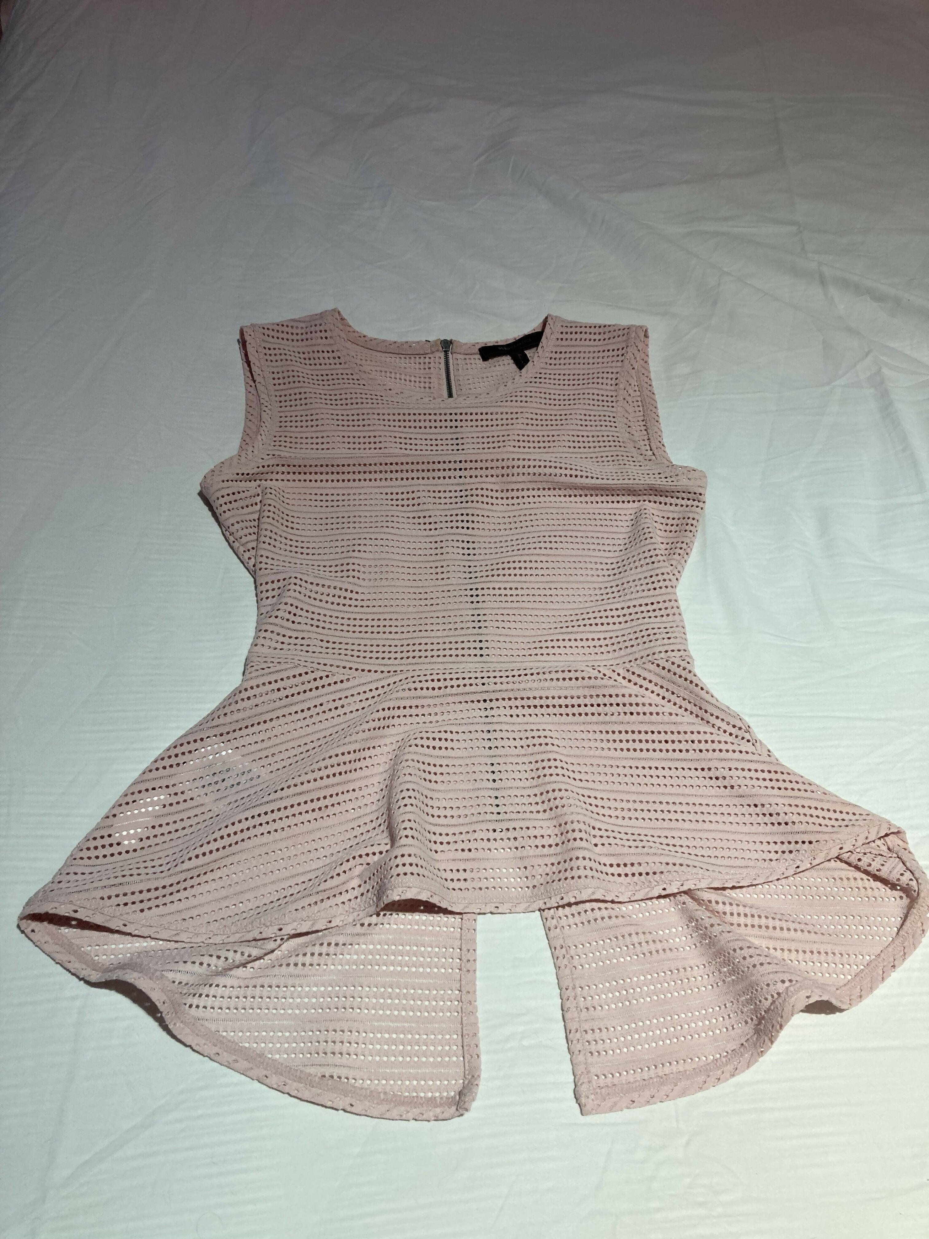 Evia Pink Peplum Top - Endless - UAE Rental and Resale for Women's Fashion