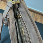 Prada Galleria Medium Saffiano Leather Bag in grey with dual handles and shoulder strap — Prada | Endless UAE