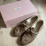 Faded Unlined Suede Loafers - Endless - UAE Rental and Resale for Women's Fashion