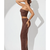 Fausta Embellished Mid Rise Co-ord Set - Endless - UAE Rental and Resale for Women's Fashion