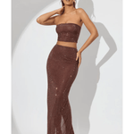 Fausta Embellished Mid Rise Co-ord Set - Endless - UAE Rental and Resale for Women's Fashion