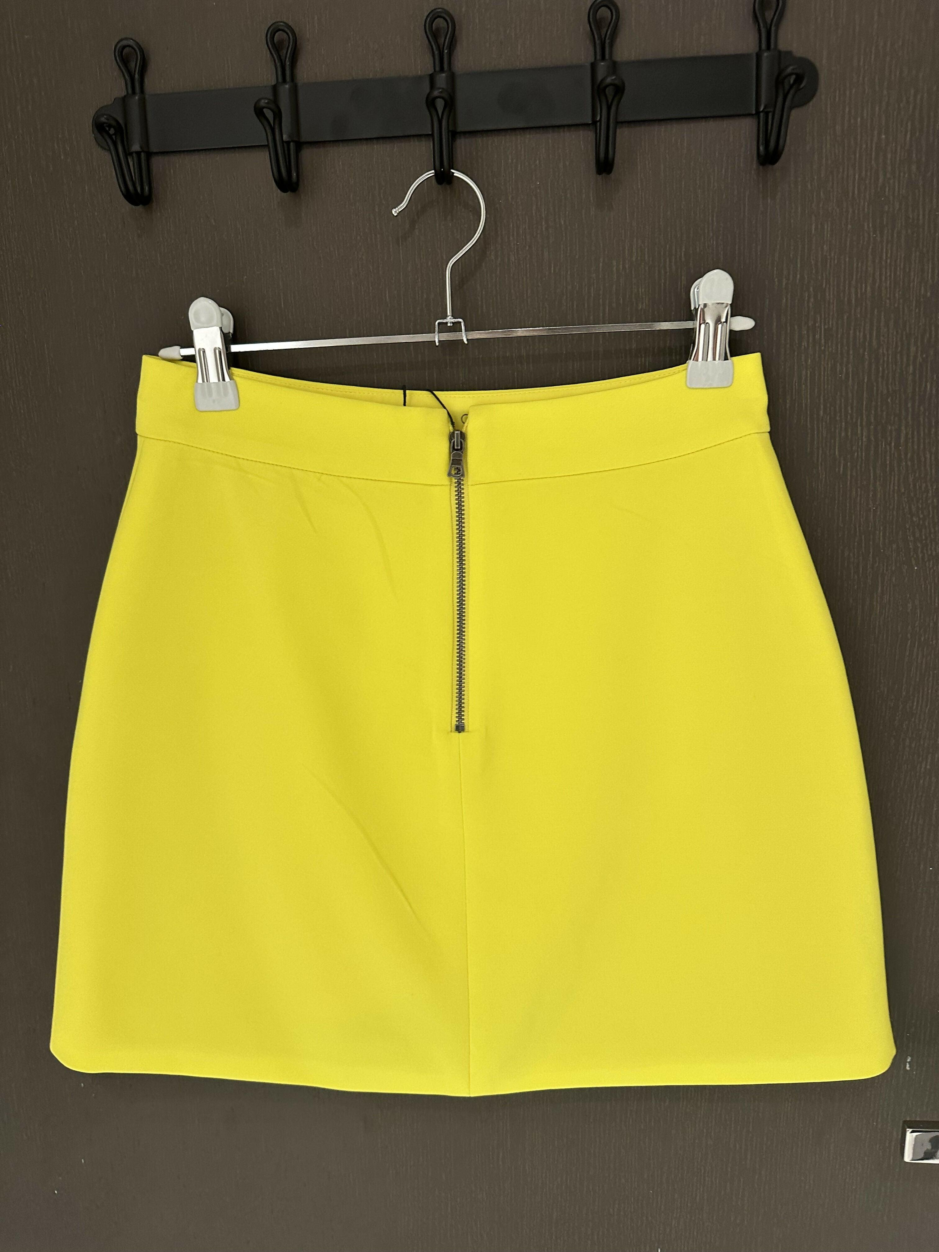 Faux Wrap Miniskirt in Yellow - Endless - UAE Rental and Resale for Women's Fashion