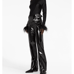 Feather-cuffs Long Sleeve Top - Endless - UAE Rental and Resale for Women's Fashion