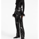 Feather-cuffs Long Sleeve Top - Endless - UAE Rental and Resale for Women's Fashion