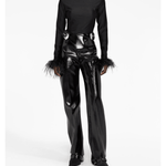 Feather-cuffs Long Sleeve Top - Endless - UAE Rental and Resale for Women's Fashion