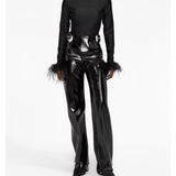 Feather-cuffs Long Sleeve Top - Endless - UAE Rental and Resale for Women's Fashion
