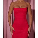 Femi Ruched Backless Mini Dress - Endless - UAE Rental and Resale for Women's Fashion