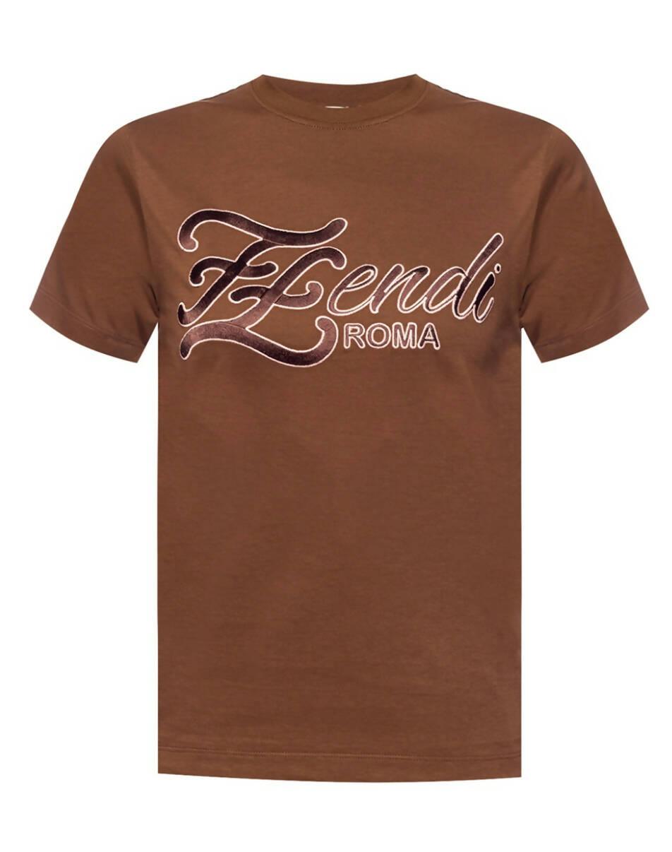 Fendi Embroidered Logo Tee - Endless - UAE Rental and Resale for Women's Fashion