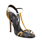 Fila Yellow Black White Leather Women's Strappy Heels - Endless - UAE Rental and Resale for Women's Fashion