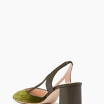Fionda Green Velvet Slingback Sandals - Endless - UAE Rental and Resale for Women's Fashion