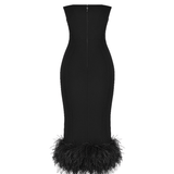 Fionula Black Strapless Corset Dress - Endless - UAE Rental and Resale for Women's Fashion