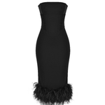 Fionula Black Strapless Corset Dress - Endless - UAE Rental and Resale for Women's Fashion