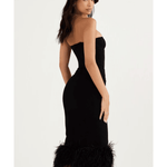 Fionula Black Strapless Corset Dress - Endless - UAE Rental and Resale for Women's Fashion