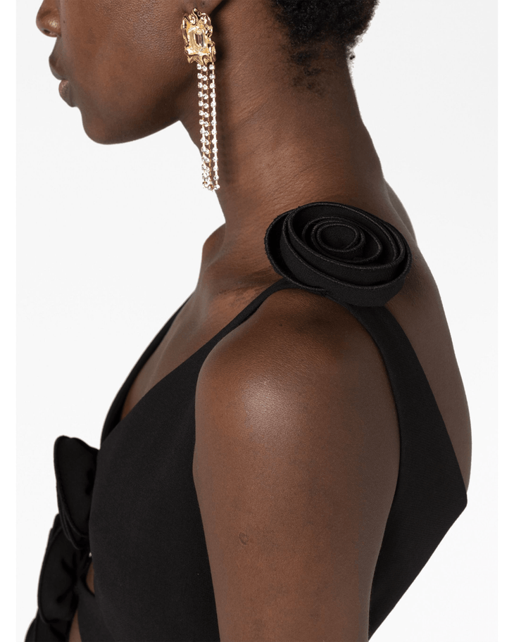Floral-applique Cut-out Mini Dress - Endless - UAE Rental and Resale for Women's Fashion
