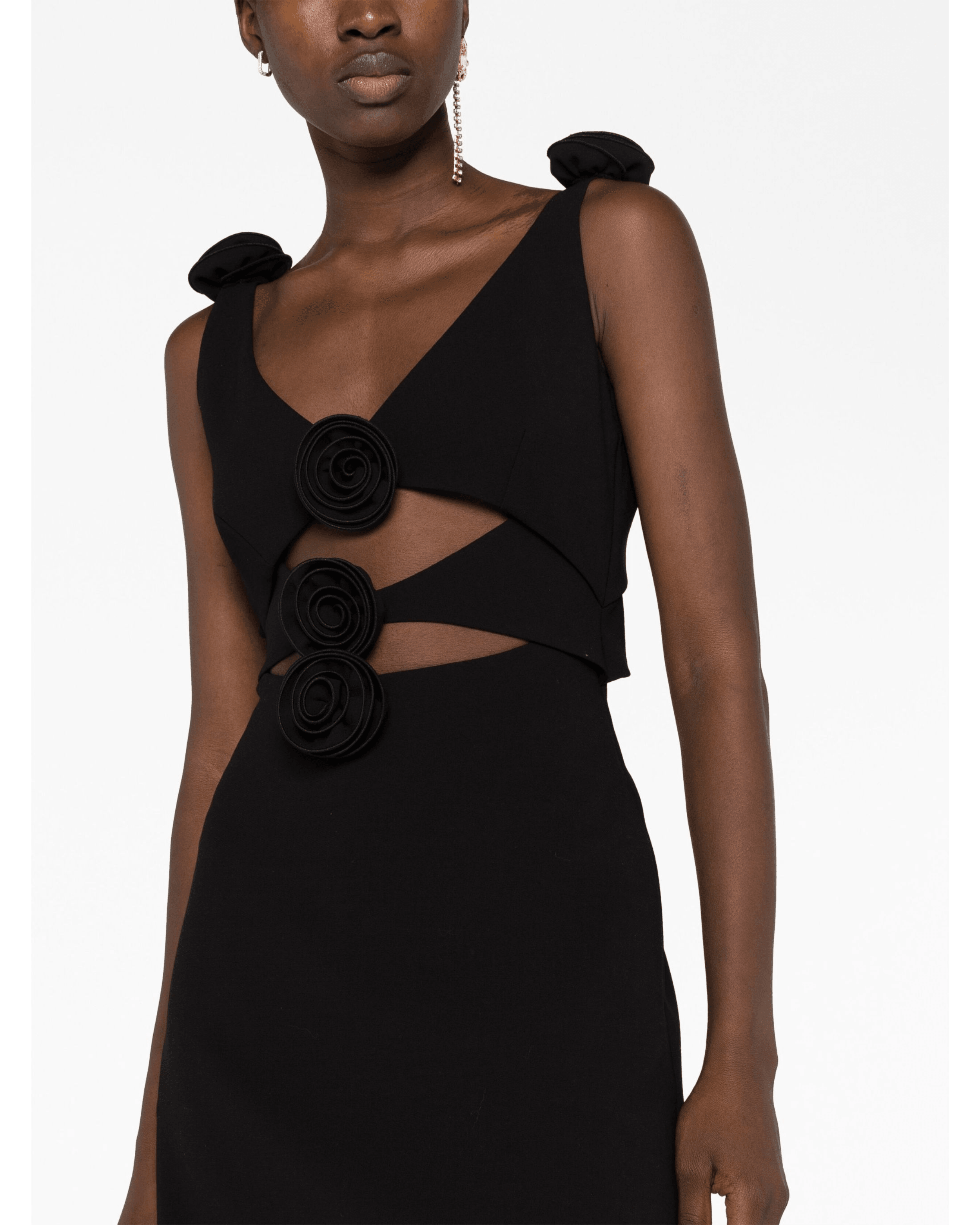 Floral-applique Cut-out Mini Dress - Endless - UAE Rental and Resale for Women's Fashion