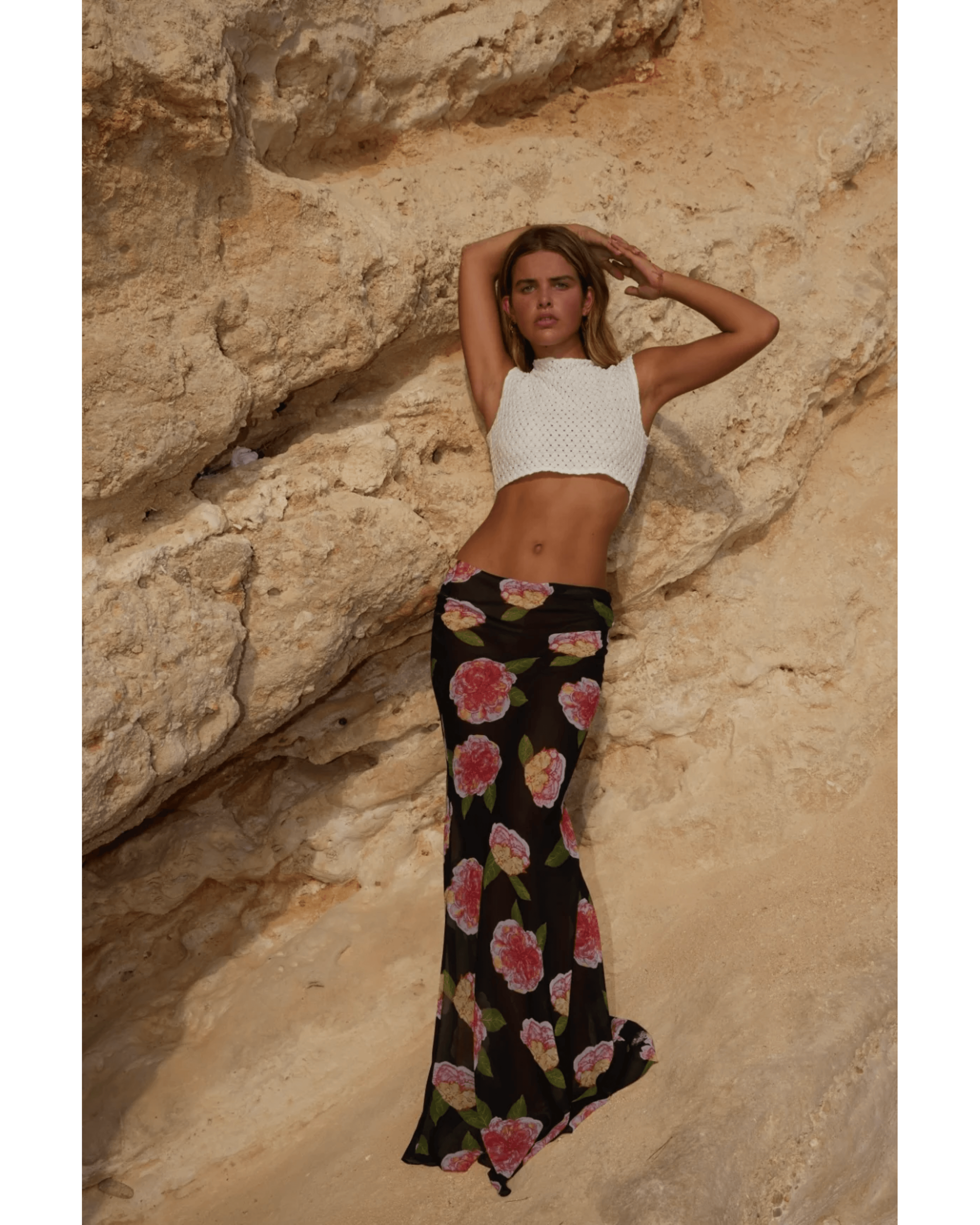 Floral Maxi Skirt - Endless - UAE Rental and Resale for Women's Fashion