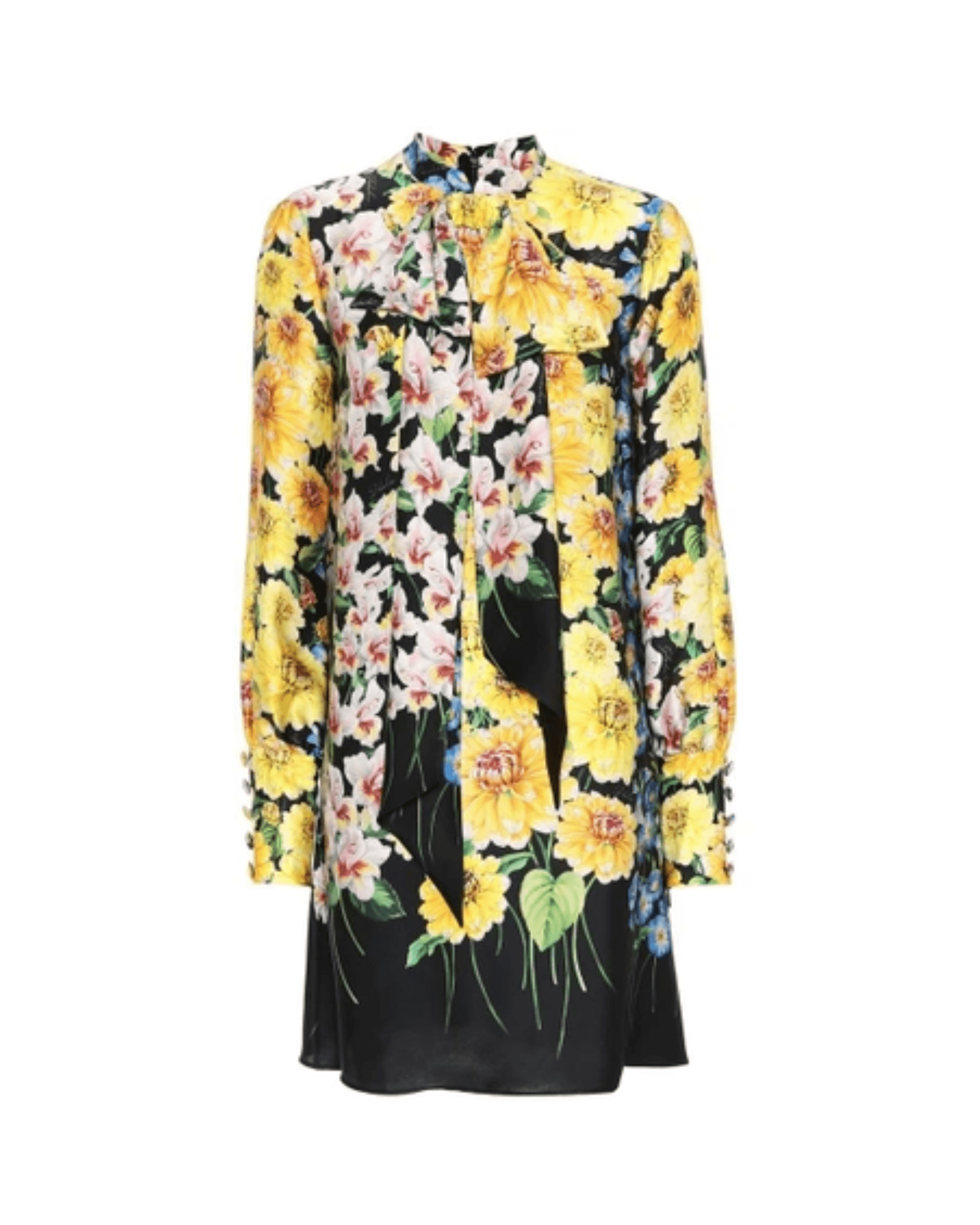 Floral-printed Silk Dress - Endless - UAE Rental and Resale for Women's Fashion