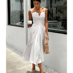 Flowy Slit Midi Dress - Endless - UAE Rental and Resale for Women's Fashion