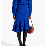 Fluted Cloque Midi Skirt - Endless - UAE Rental and Resale for Women's Fashion