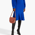 Fluted Cloque Midi Skirt - Endless - UAE Rental and Resale for Women's Fashion