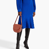 Fluted Cloque Midi Skirt - Endless - UAE Rental and Resale for Women's Fashion