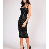 Francesca Black Midi Dress - Endless - UAE Rental and Resale for Women's Fashion