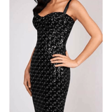 Francesca Black Midi Dress - Endless - UAE Rental and Resale for Women's Fashion