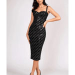 Francesca Black Midi Dress - Endless - UAE Rental and Resale for Women's Fashion