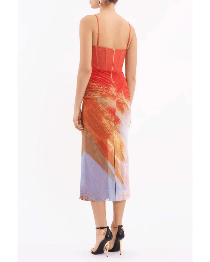 Frida Corset Midi Dress - Endless - UAE Rental and Resale for Women's Fashion
