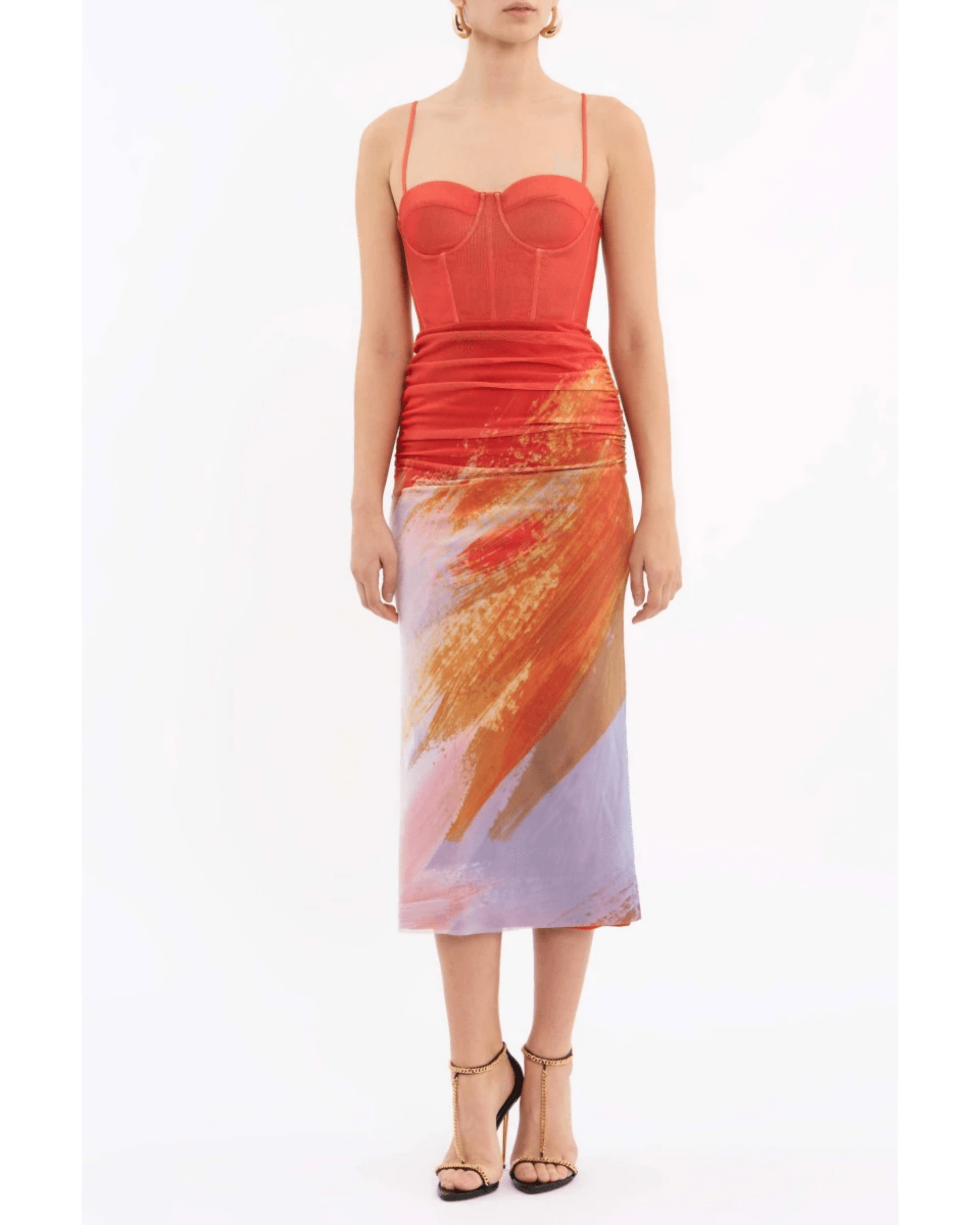 Frida Corset Midi Dress - Endless - UAE Rental and Resale for Women's Fashion