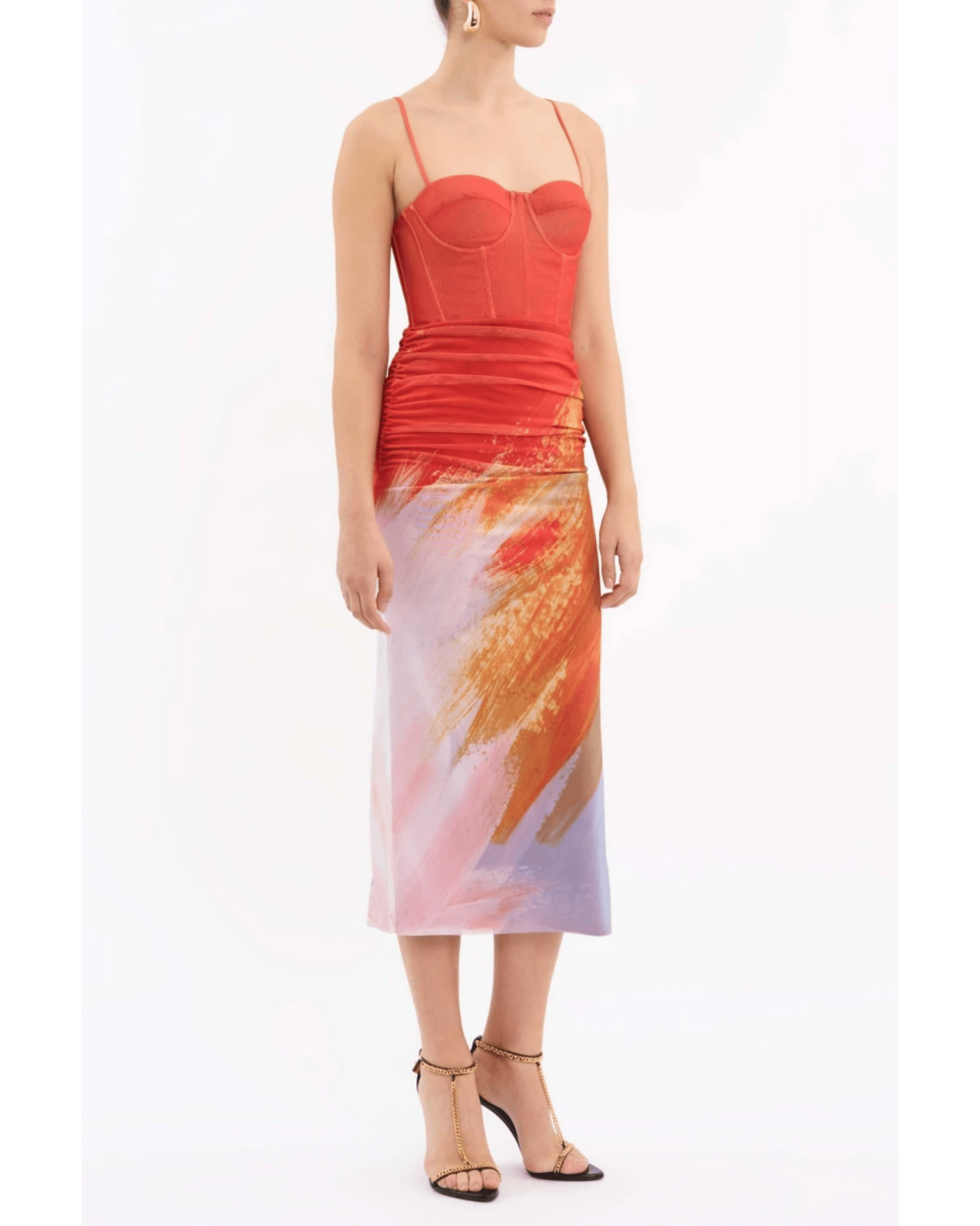 Frida Corset Midi Dress - Endless - UAE Rental and Resale for Women's Fashion
