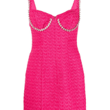 Fuchsia Boucle Diamante Bust Dress - Endless - UAE Rental and Resale for Women's Fashion