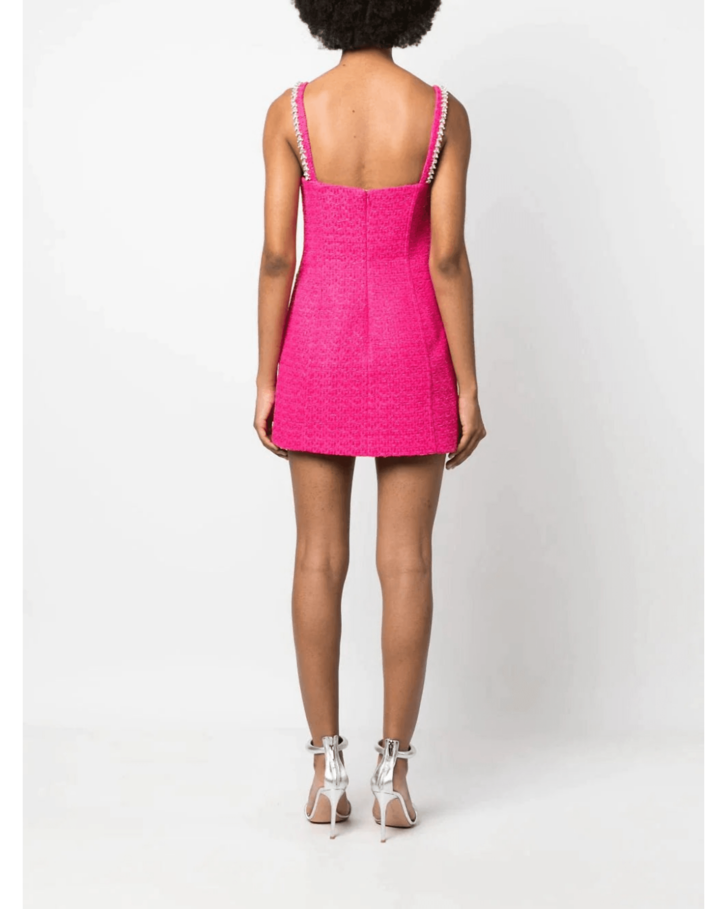 Fuchsia Boucle Diamante Bust Dress - Endless - UAE Rental and Resale for Women's Fashion