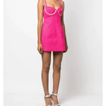 Fuchsia Boucle Diamante Bust Dress - Endless - UAE Rental and Resale for Women's Fashion