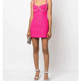 Fuchsia Boucle Diamante Bust Dress - Endless - UAE Rental and Resale for Women's Fashion