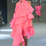 Fuschia Tiered Midi Dress - Endless - UAE Rental and Resale for Women's Fashion