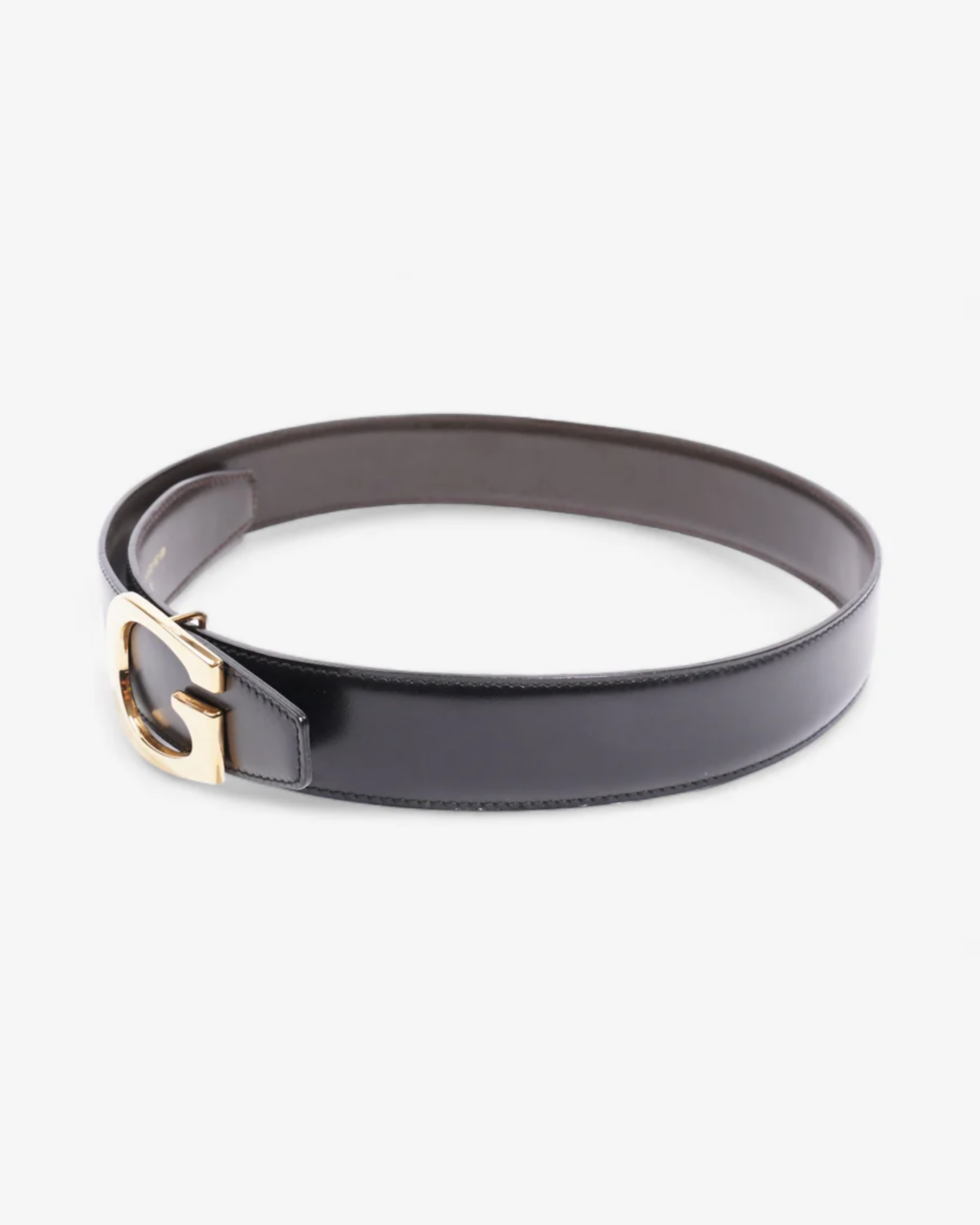 G Buckle Belt Black Leather - Endless - UAE Rental and Resale for Women's Fashion