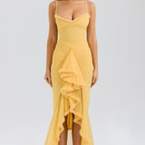 Gabbi Ruffled Front Gown