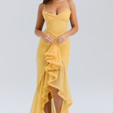 Gabbi Ruffled Front Gown