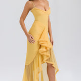 Gabbi Ruffled Front Gown