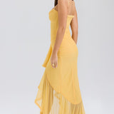 Gabbi Ruffled Front Gown