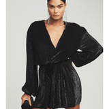 Gabrielle Sequin Robe Black - Endless - UAE Rental and Resale for Women's Fashion