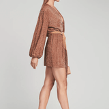 Gabrielle Sequin Robe in Bronze - Endless - UAE Rental and Resale for Women's Fashion