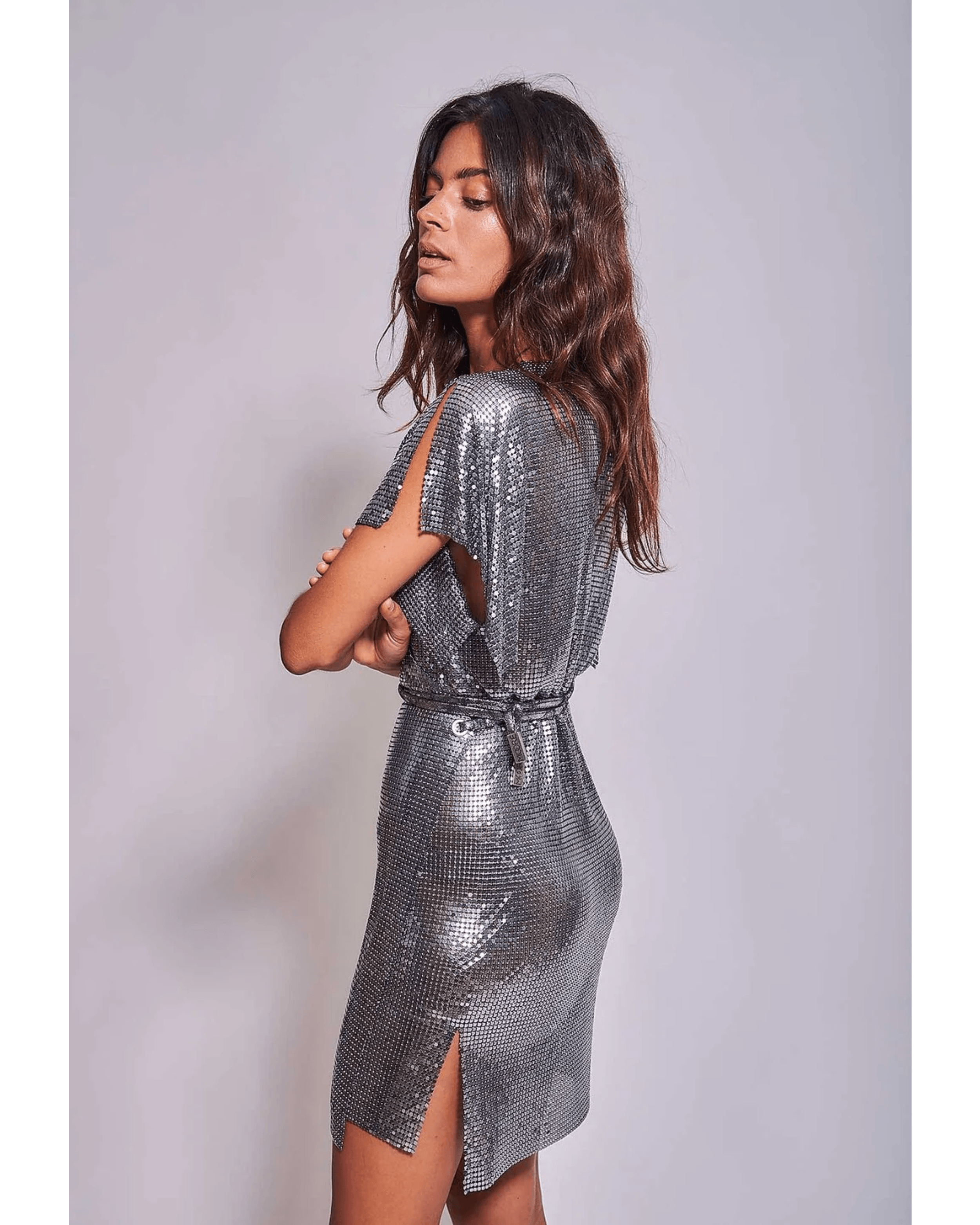 Gaia Bleted Dress - Endless - UAE Rental and Resale for Women's Fashion