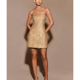 Gala Strapless Tweed Mini Dress - Endless - UAE Rental and Resale for Women's Fashion