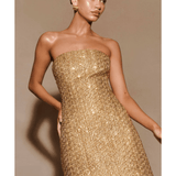 Gala Strapless Tweed Mini Dress - Endless - UAE Rental and Resale for Women's Fashion
