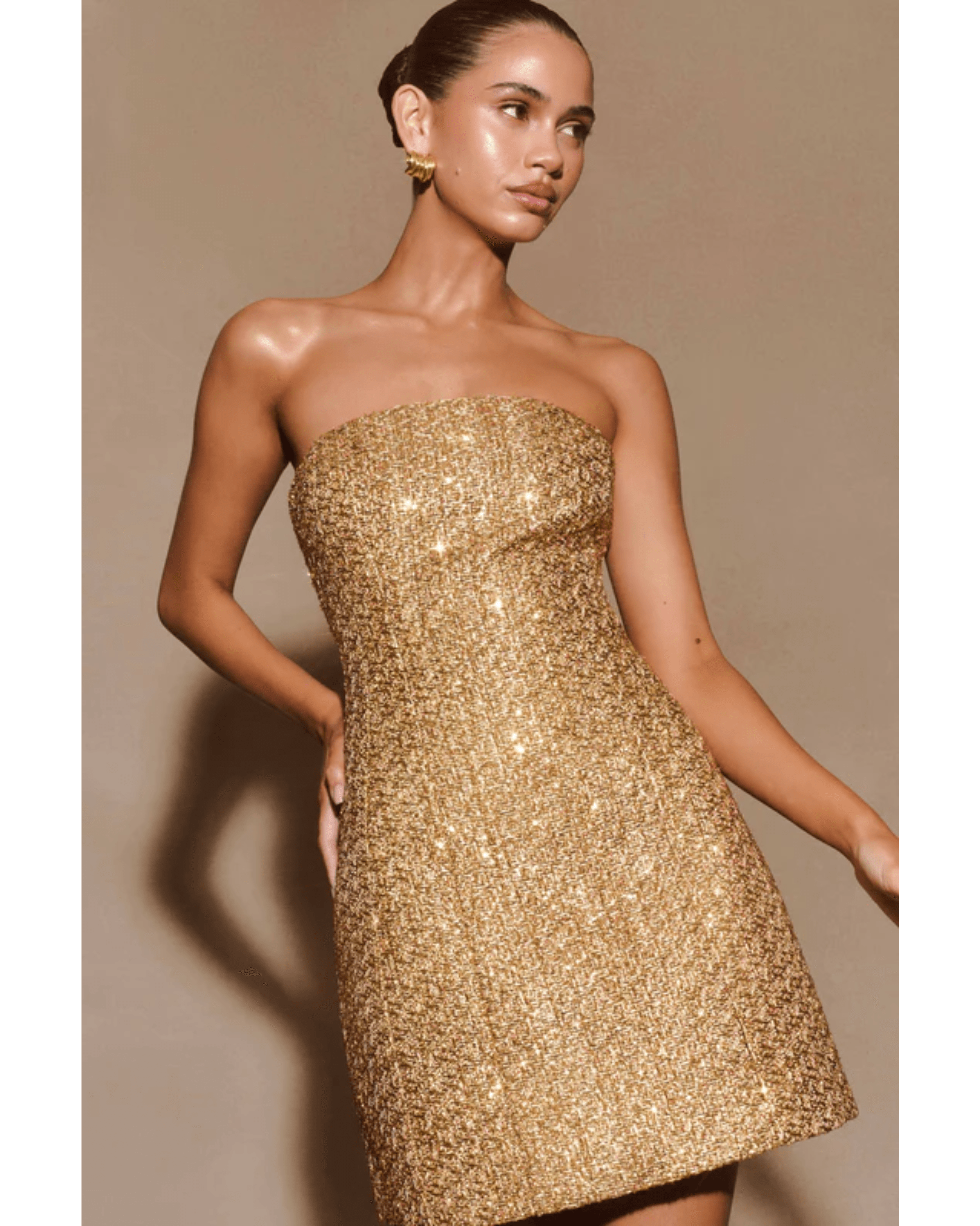 Gala Strapless Tweed Mini Dress - Endless - UAE Rental and Resale for Women's Fashion
