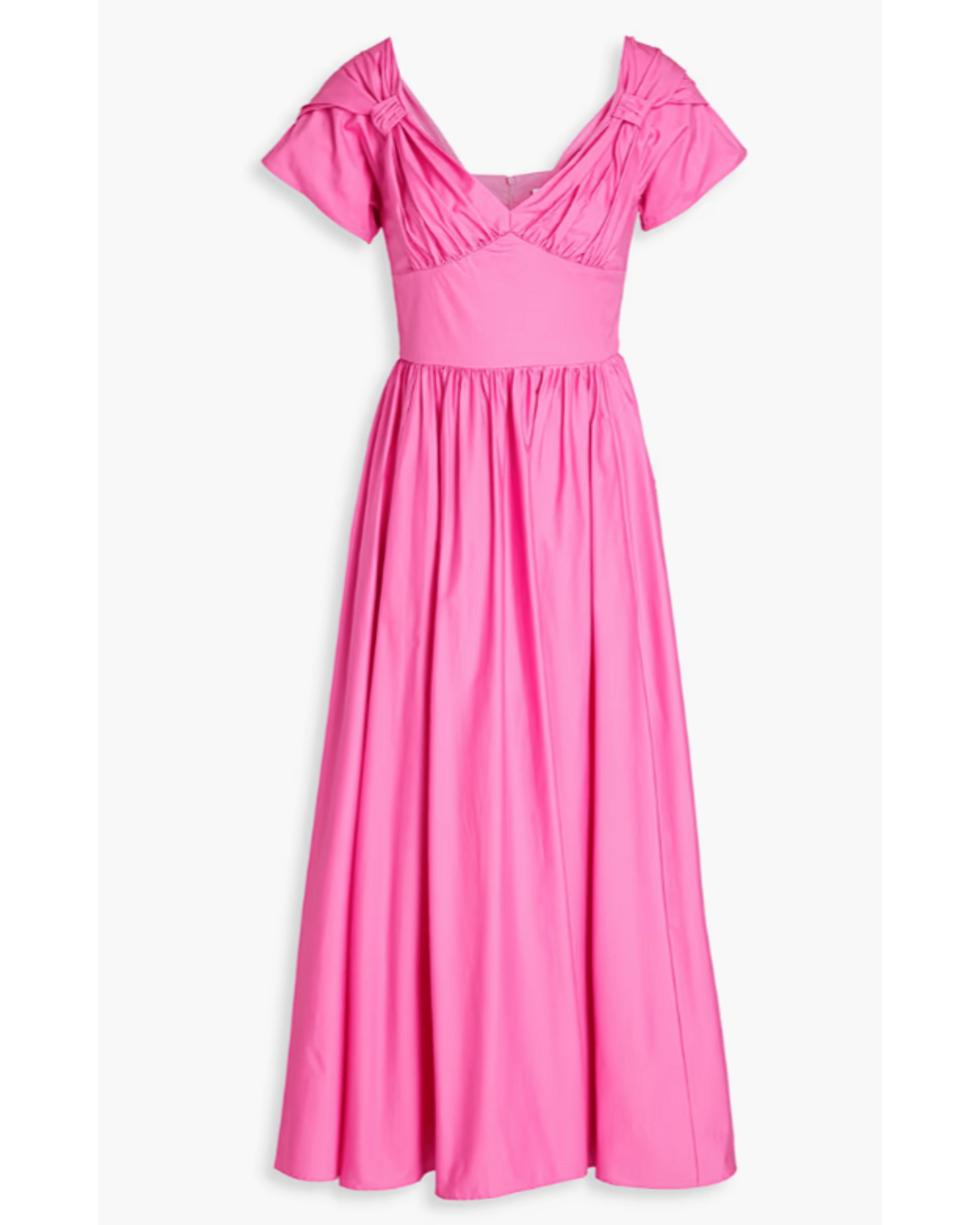 Gathered Cotton-Blend Midi Dress - Endless - UAE Rental and Resale for Women's Fashion