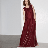 Gathered-neck Velvet Dress - Endless - UAE Rental and Resale for Women's Fashion