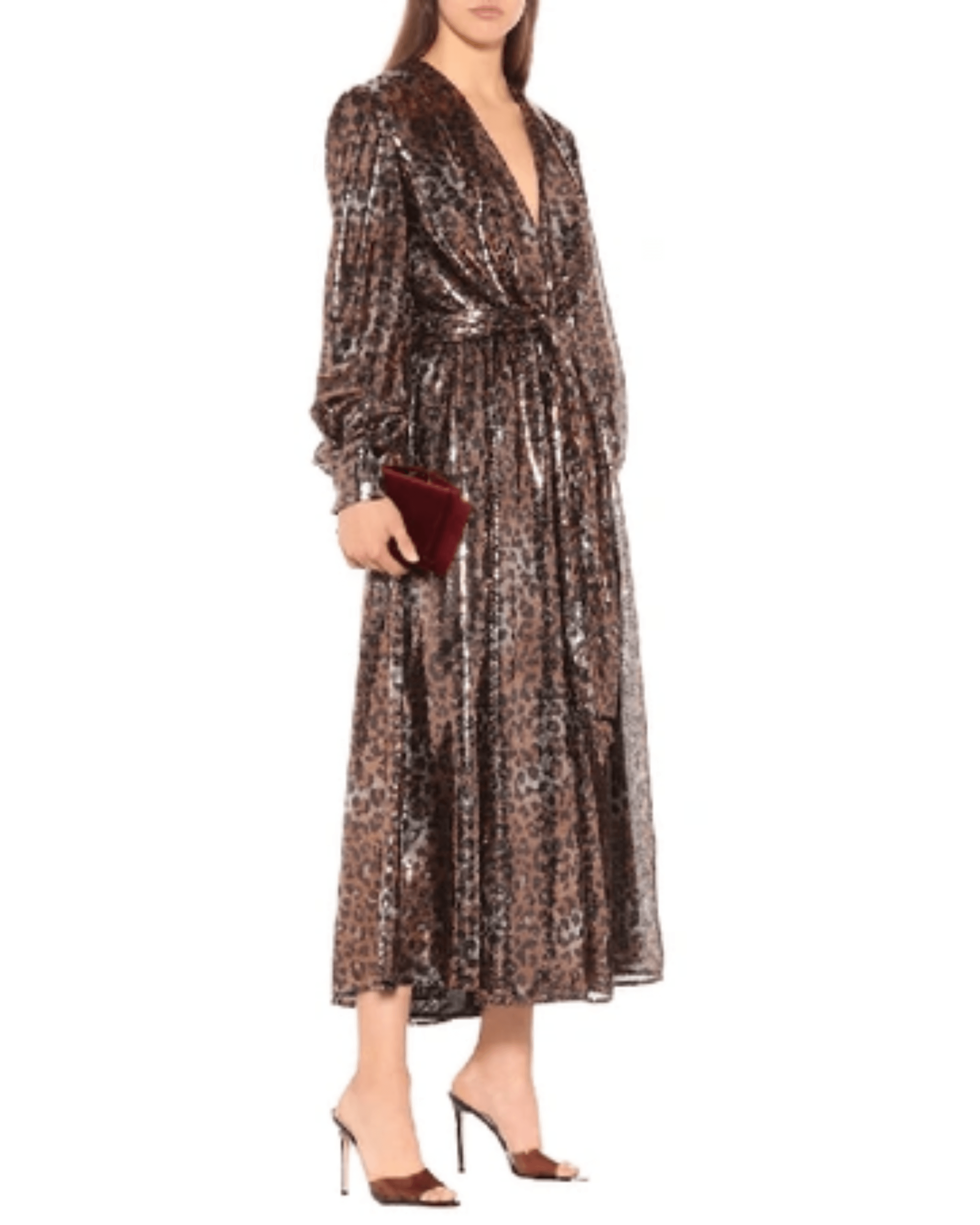 Gathered Sequined Leopard-print Tulle Midi Dress - Endless - UAE Rental and Resale for Women's Fashion